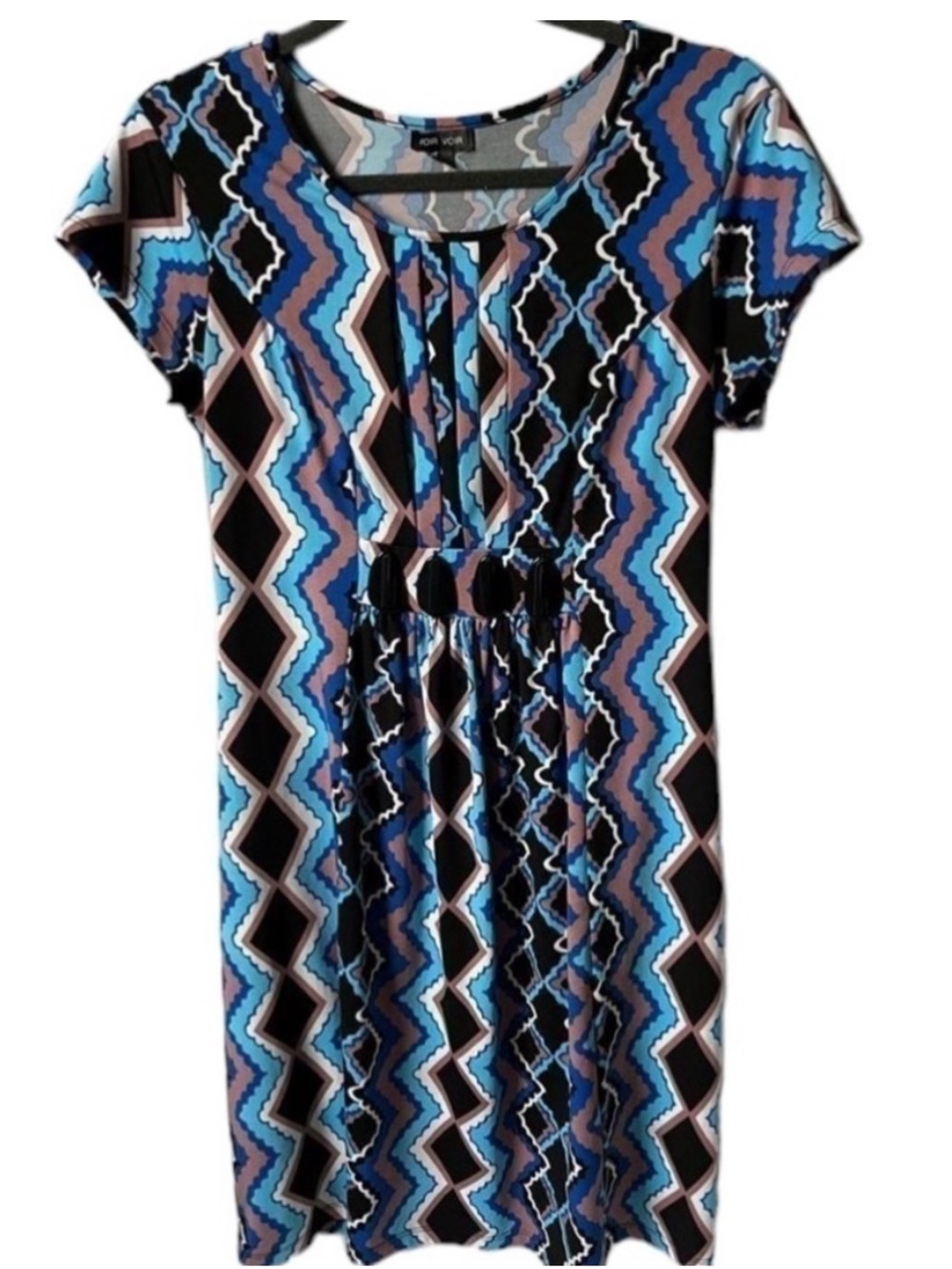 2 Piece Outfit Bundle Voir Voir Geometric Dress & Christopher Banks Cardigan - Picture 2 of 8
